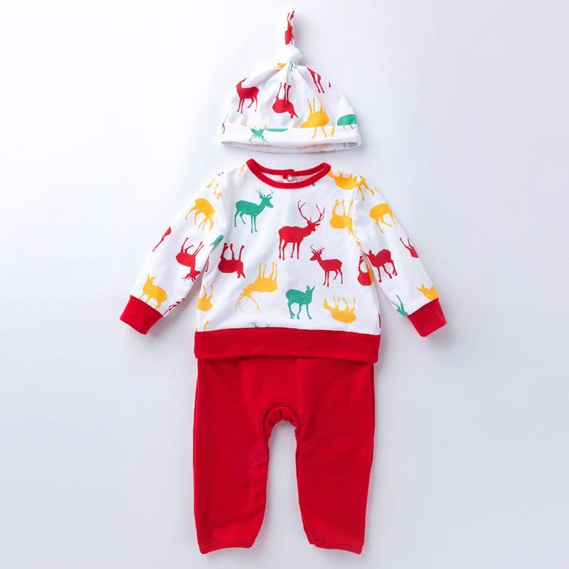 2-piece Cartoon Jumpsuits and Hat Sets for Baby - PrettyKid