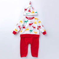 2-piece Cartoon Jumpsuits and Hat Sets for Baby - PrettyKid