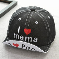 Handsome Letter Embroidery Denim Cap - PrettyKid