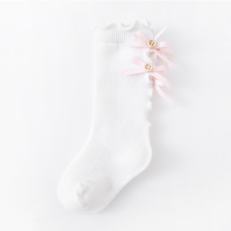 Toddler Girls Ruffle Knee-High Stockings - PrettyKid