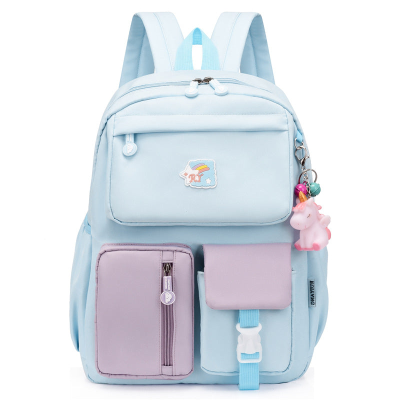 Colorblock Large Capacity Children'S Backpack - PrettyKid