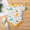 0-12months New Baby Boy Romper Short-Sleeved Triangle Trendy Baby Clothes Wholesale - PrettyKid