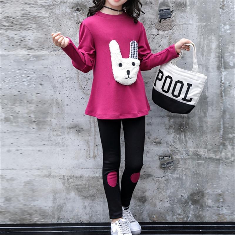 2-piece Long Sleeve T-shirt & Pants for Girl - PrettyKid