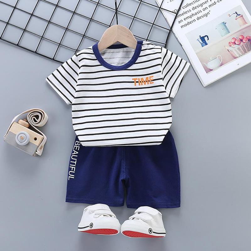 2pcs Cute Prints T-shirt and Pants Wholesale children's clothing - PrettyKid