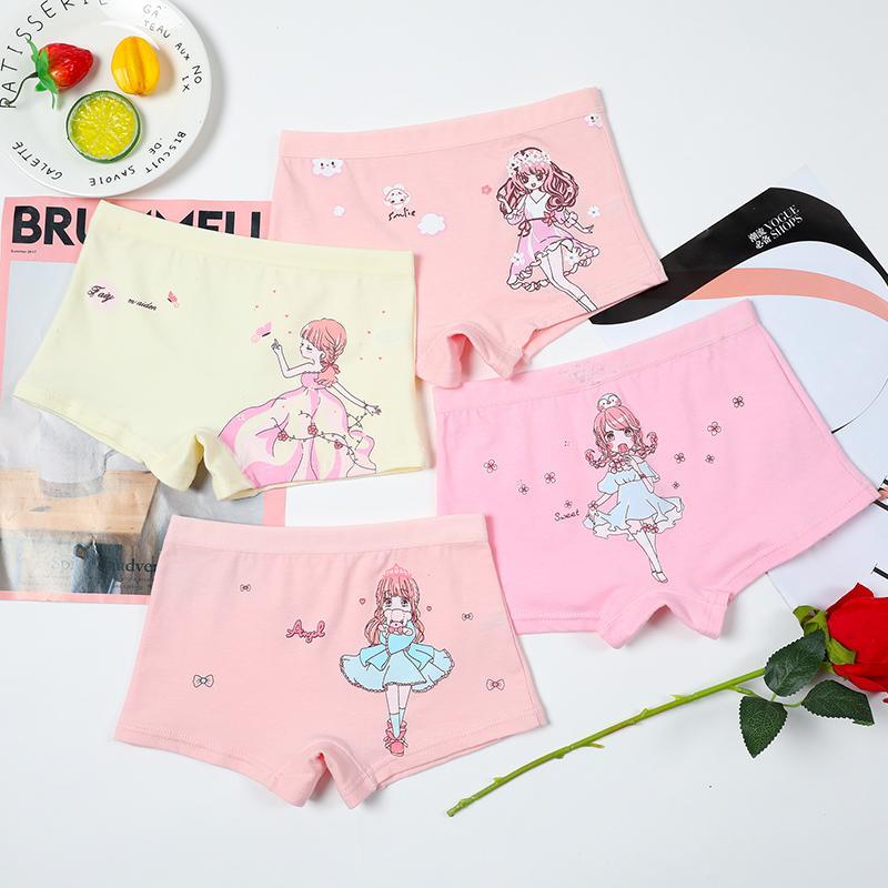 4-piece Cartoon Pattern Panties for Girl - PrettyKid