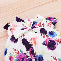 3pcs Leaf Sleeve Bodysuit and Pants Set - PrettyKid