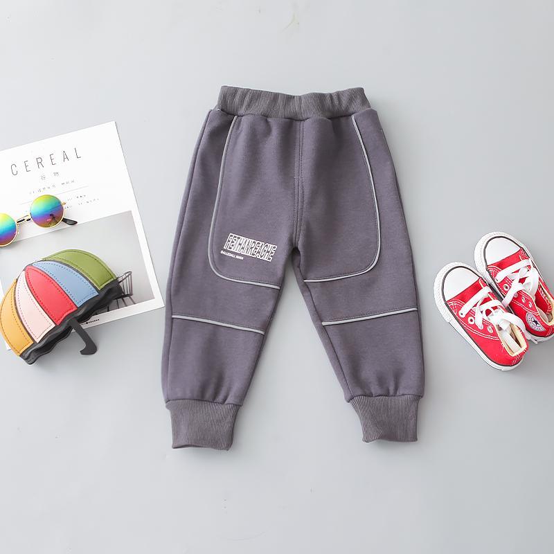 Letter Pattern Thick Pants for Children Boy - PrettyKid