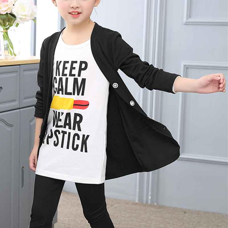 3-piece Coat & Long Sleeve T-shirt & Pants for Girl - PrettyKid