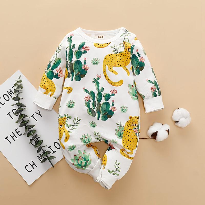 Cactus Printed Jumpsuit for Baby Boy - PrettyKid