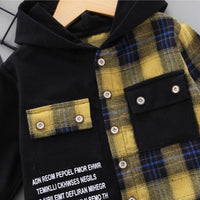 2-piece Plaid Hoodie & Jeans for Toddler Boy（No Shoesï¼?Wholesale Children's Clothing - PrettyKid