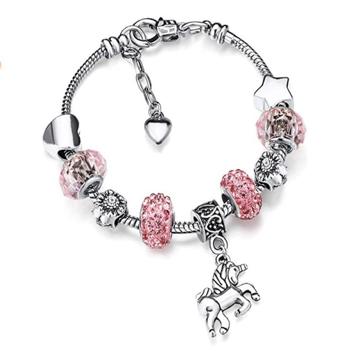 Girl Beads Unicorn Bracelet Children's Clothing - PrettyKid