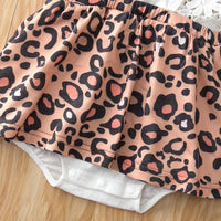 2-piece Leopard Bodysuit & Headband for Baby Girl - PrettyKid