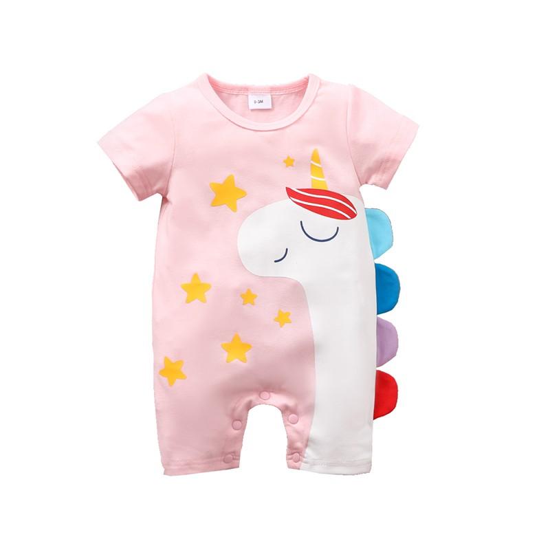 Unicorn Pattern Jumpsuit for Baby - PrettyKid