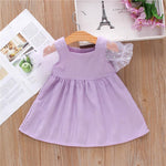 Toddler Girl Pink Mesh Puff Sleeve Jacquard Fabric Dress Children's Clothing - PrettyKid