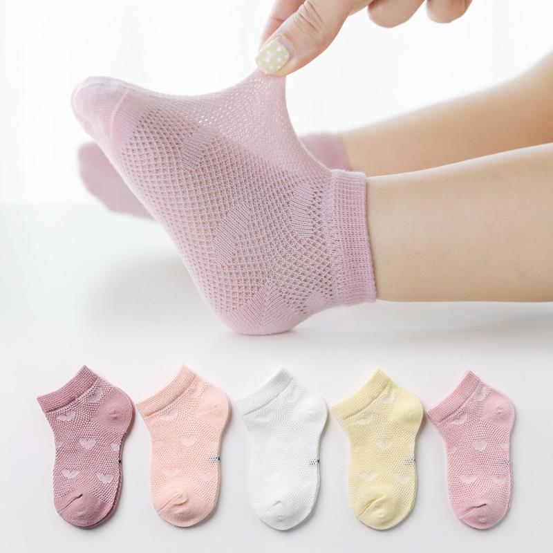 5-piece Cartoon Pattern Breathable Socks for Baby - PrettyKid