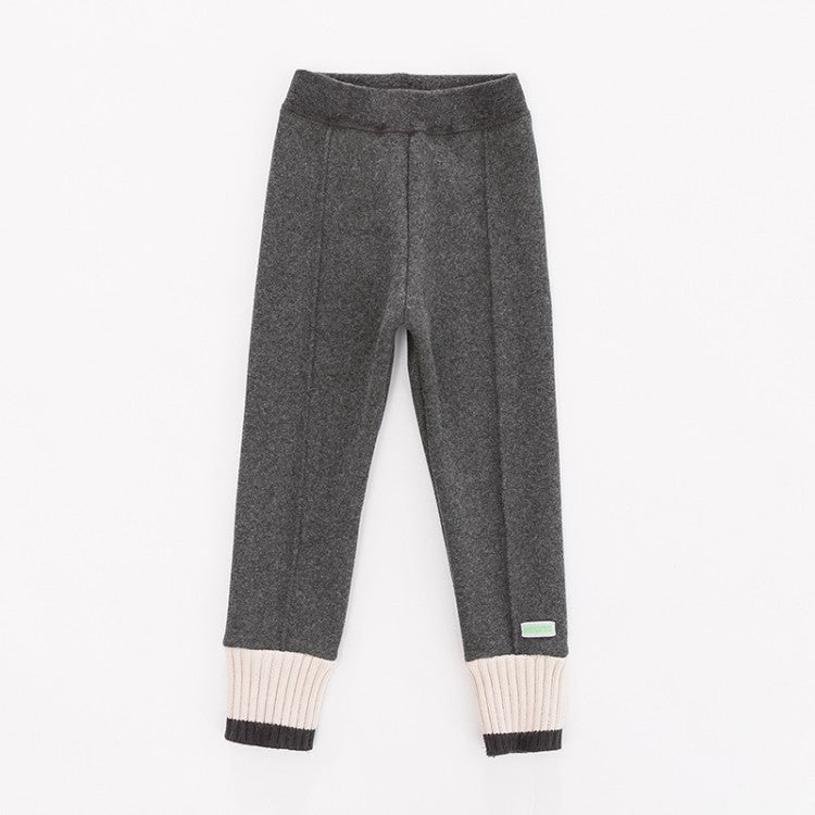 18M-7Y Thicken Fleece Warm Leggings Pants Trousers Wholesale Kids Boutique Clothing - PrettyKid