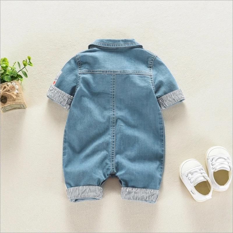 wholesale baby clothes suppliers Baby Pocket Decor Solid Color Jumpsuit Wholesale Children's Clothing - PrettyKid