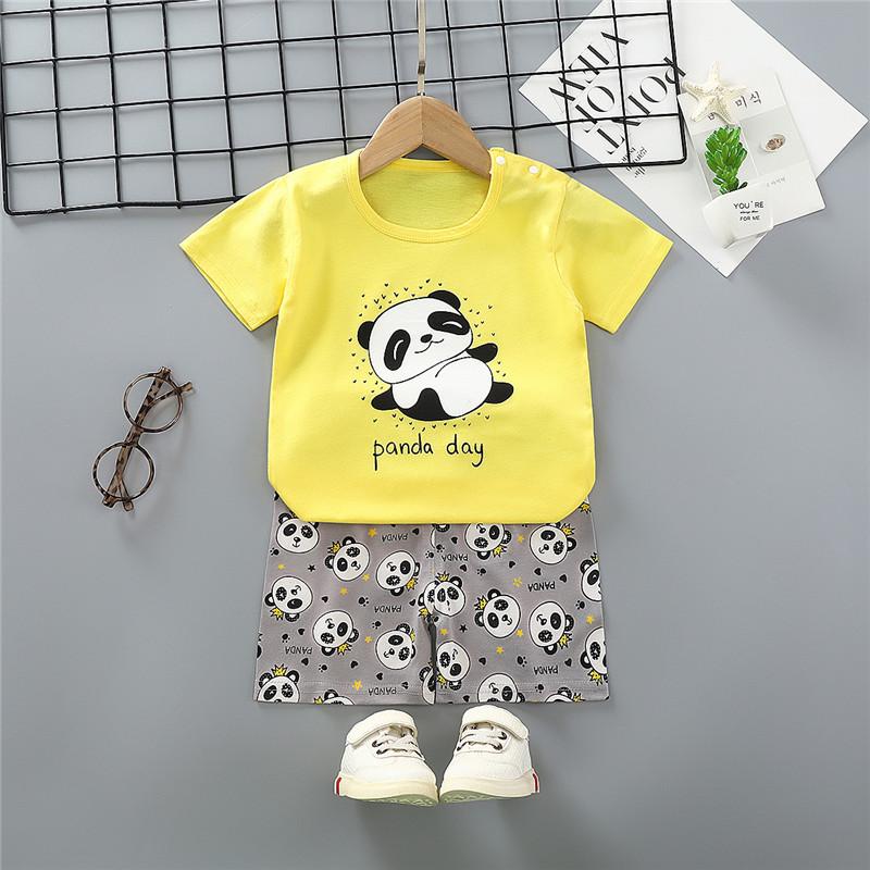 Grow Boy Lion Pattern Pajamas Sets - PrettyKid
