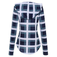 Women Long-Sleeve Plaid Nursing Top - PrettyKid