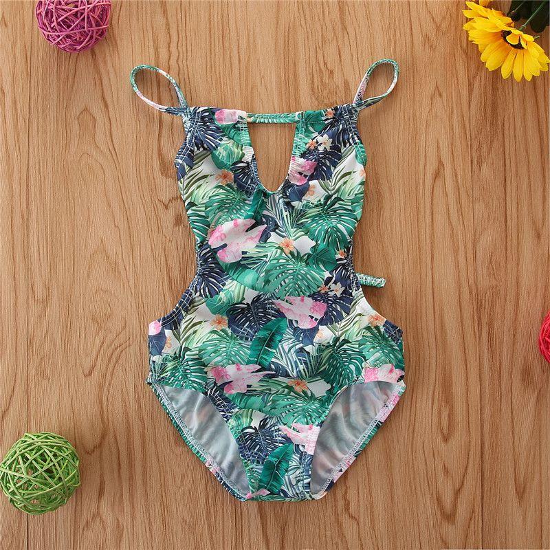 Tropical Swimsuits for Toddler Girl Wholesale Children's Clothing - PrettyKid