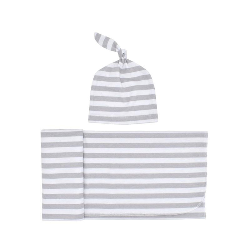 2-piece Stripe Cotton Sleep Bag and Hat Sets for Baby - PrettyKid