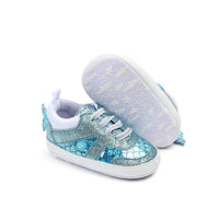 COTTNBABY Fish Tail Trim Sparkle Baby Crib Shoes - PrettyKid