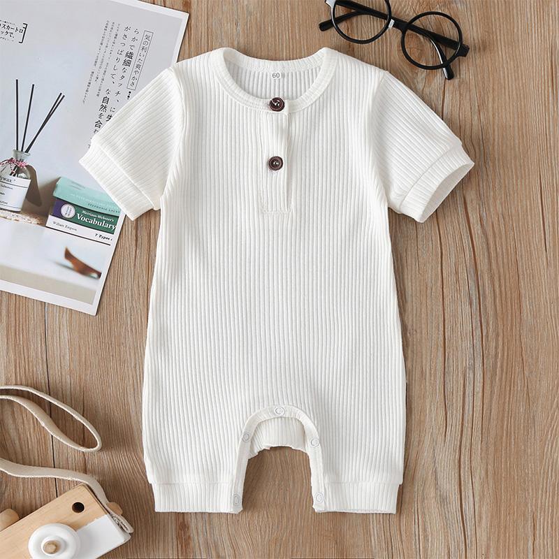 Baby Solid Pattern Bodysuit - PrettyKid