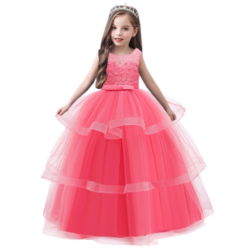 Long Section Children's Dress Princess Dress Girls Dress Tutu Skirt - PrettyKid