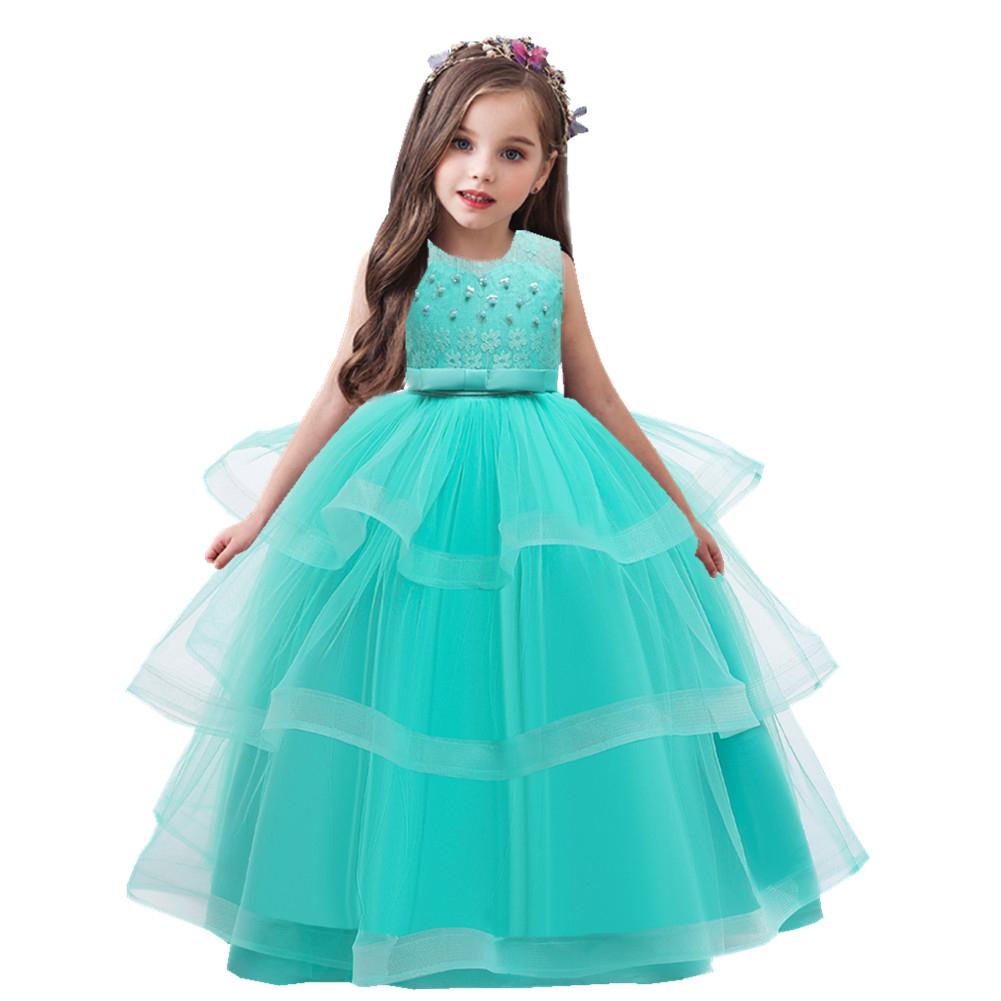 Long Section Children's Dress Princess Dress Girls Dress Tutu Skirt - PrettyKid