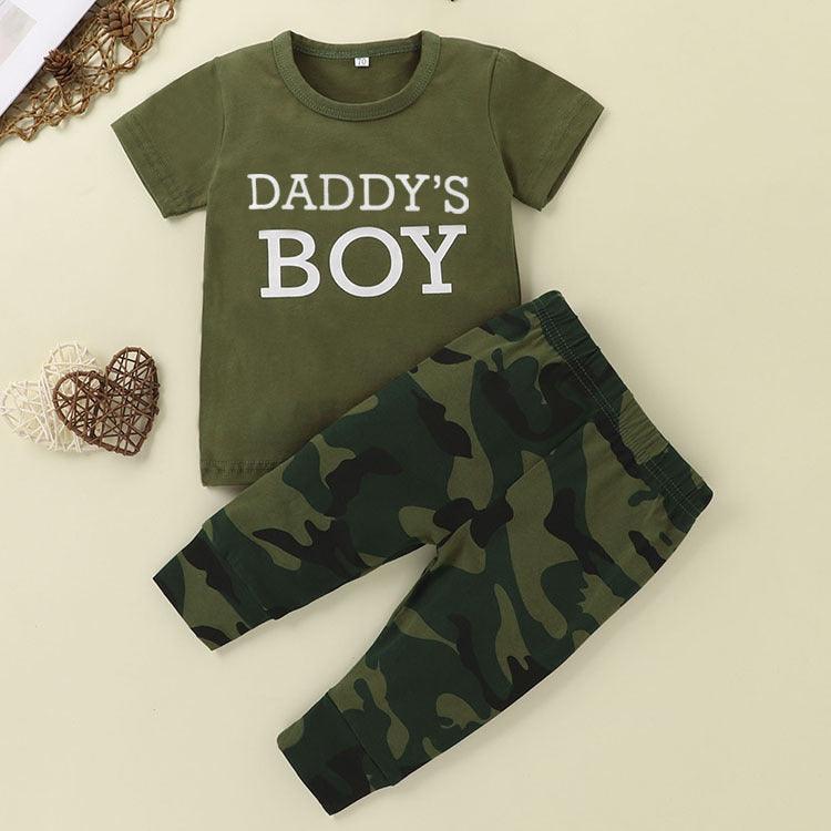 3-piece Camouflage Hat&T-shirt&Pants for Baby - PrettyKid