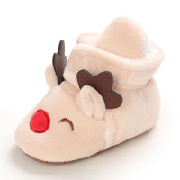 Baby Boys Girls Autumn Winter Cute Cartoon Animal Soft Soled Warm Walking Shoes - PrettyKid