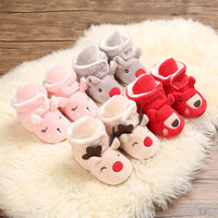 Baby Boys Girls Autumn Winter Cute Cartoon Animal Soft Soled Warm Walking Shoes - PrettyKid