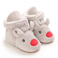 Baby Boys Girls Autumn Winter Cute Cartoon Animal Soft Soled Warm Walking Shoes - PrettyKid