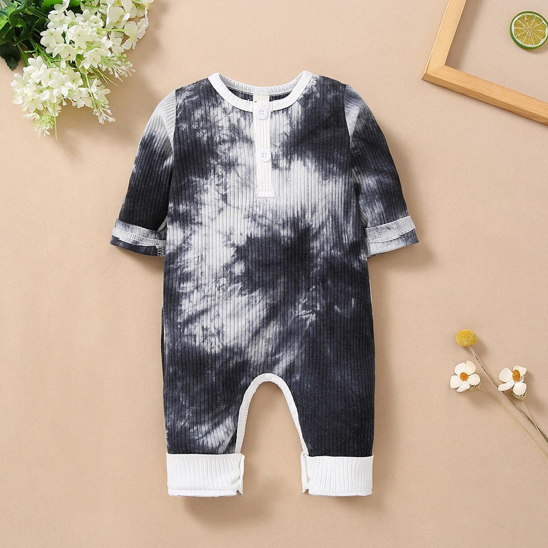 Baby Boys Girls Tie Dyed Long Sleeve Jumpsuit - PrettyKid