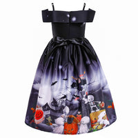 Kids Girls' Boat Neck Suspender Skirt Halloween Costume - PrettyKid