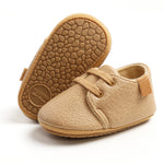 Baby Unisex Lace Up PU Non-Slip Flat Wholesale Infant Shoes - PrettyKid