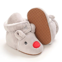 Baby Boys Girls Autumn Winter Cute Cartoon Animal Soft Soled Warm Walking Shoes - PrettyKid