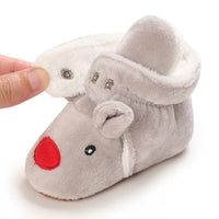 Baby Boys Girls Autumn Winter Cute Cartoon Animal Soft Soled Warm Walking Shoes - PrettyKid