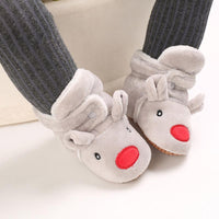 Baby Boys Girls Autumn Winter Cute Cartoon Animal Soft Soled Warm Walking Shoes - PrettyKid