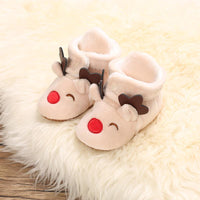 Baby Boys Girls Autumn Winter Cute Cartoon Animal Soft Soled Warm Walking Shoes - PrettyKid