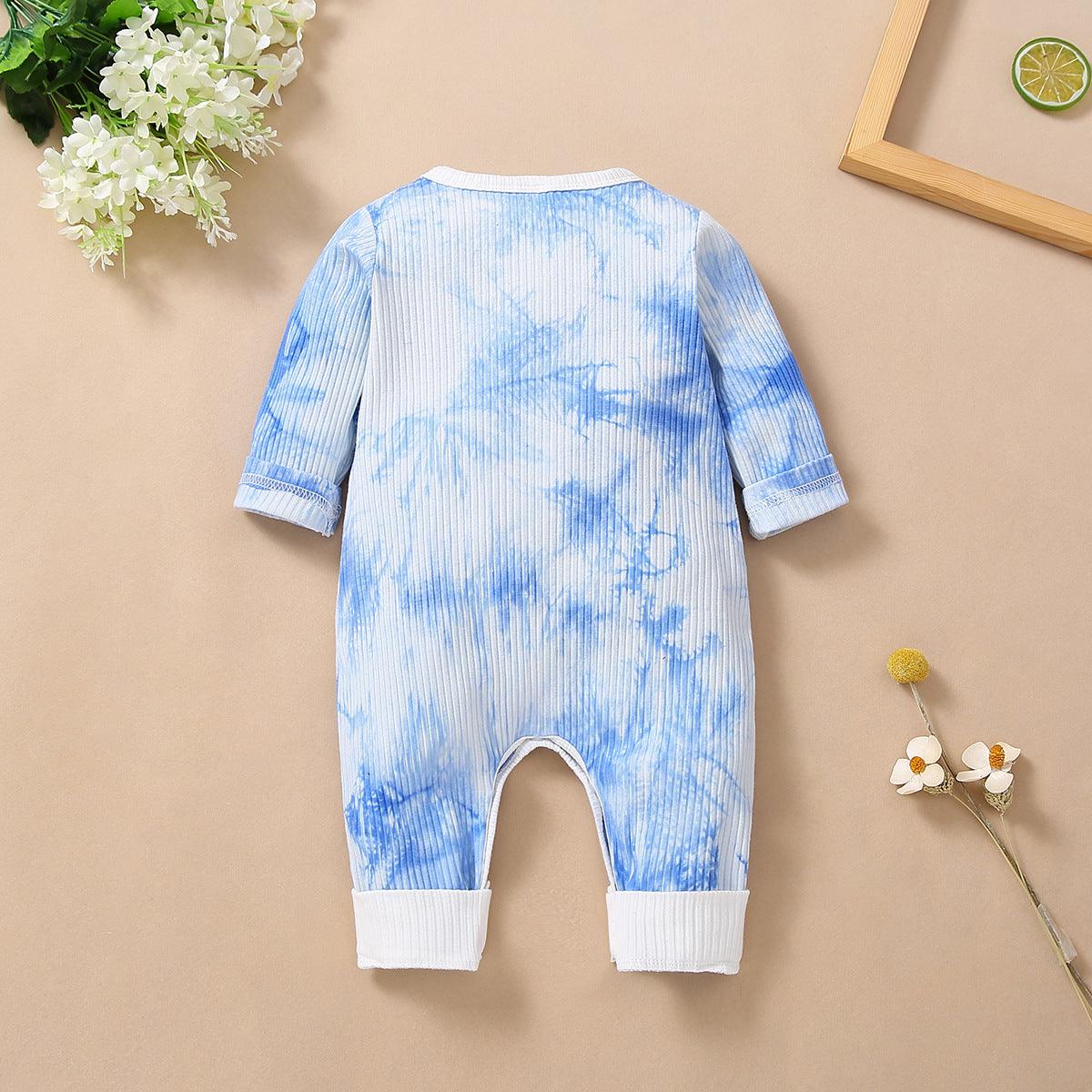 Baby Boys Girls Tie Dyed Long Sleeve Jumpsuit - PrettyKid