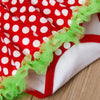 Toddler girls' long sleeve polka-dot jumpsuit hair band two-piece set - PrettyKid