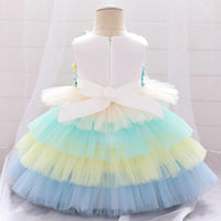 Baby Girls Princess Skirt Rainbow Cake Puffy Skirt - PrettyKid