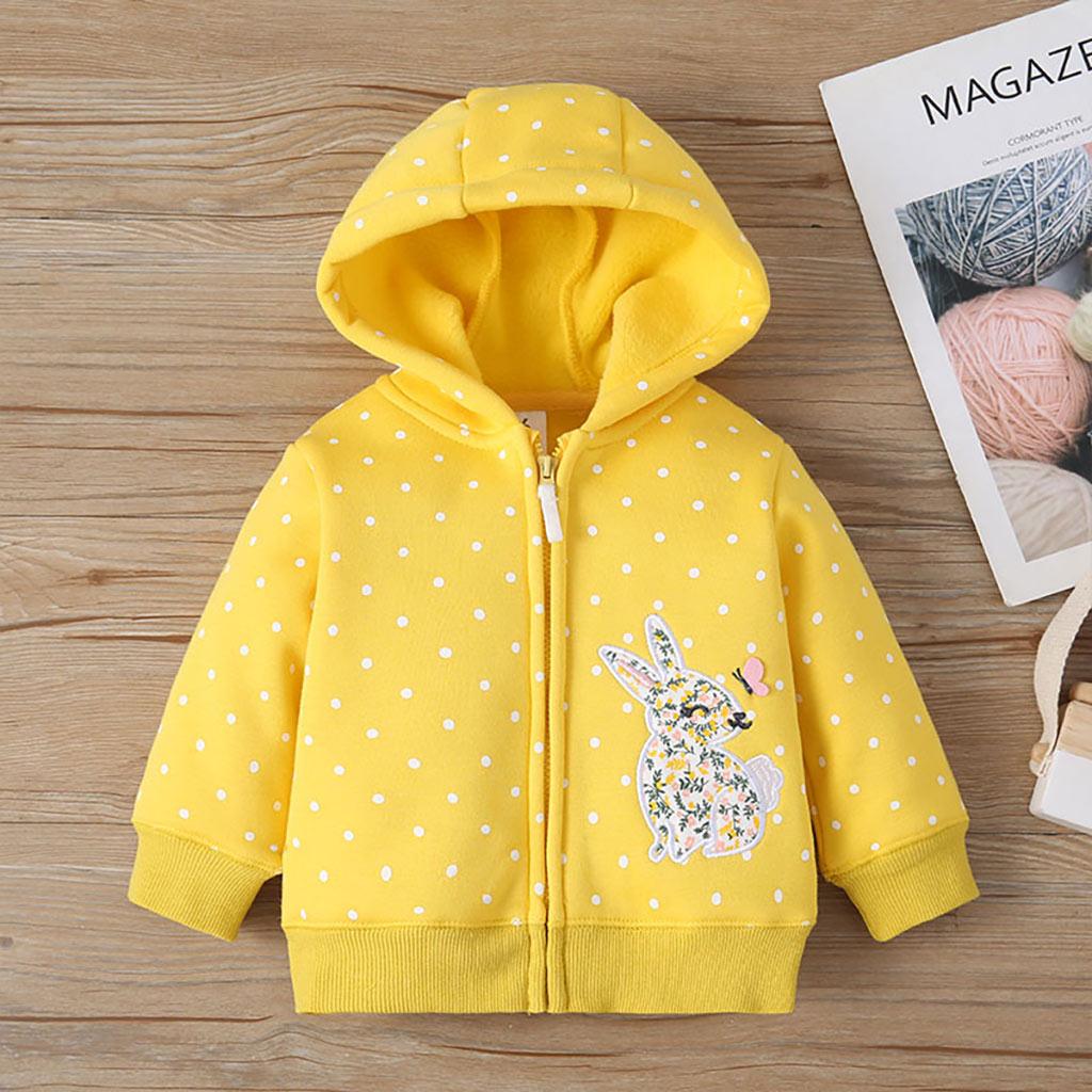 Baby Girls Cartoon Yellow Rabbit Coat Jumpsuit Pants Set Wholesale Baby Clothes Suppliers - PrettyKid