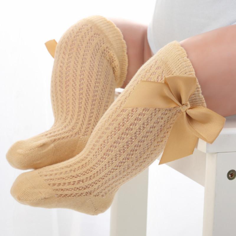 Bowknot Baby Knee-High Stockings - PrettyKid