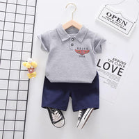 Toddler Boy Polo Shirt T-shirt & Shorts Wholesale Children's Clothing - PrettyKid