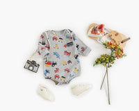 Baby Boys Girls Clothing Cartoon Long Sleeve Printed Jumpsuit - PrettyKid