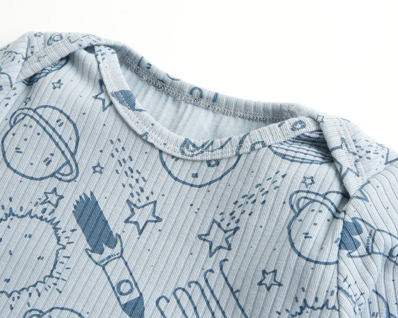 Baby Boys Girls Clothing Cartoon Long Sleeve Printed Jumpsuit - PrettyKid
