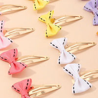 6-piece Bow Decor Hair Clip for Girl - PrettyKid