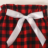Baby Christmas Suit Letter Printed Jumpsuit Plaid Pants Bow Three Piece Set - PrettyKid